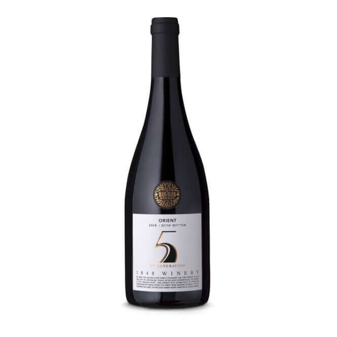 1848 5th Generation Orient Dry Red Kosher Wine. 1845 Wines. Areles Kosher Wines and Spirits.