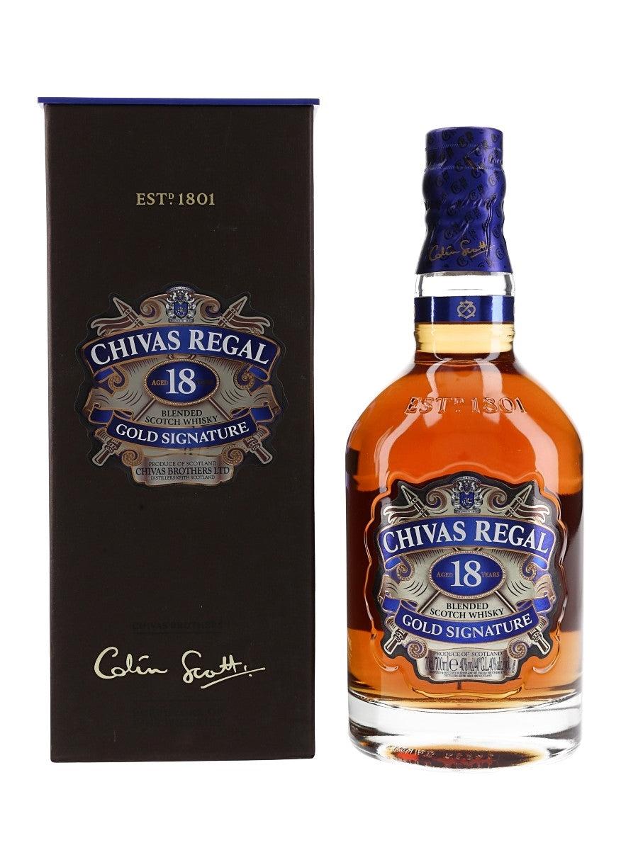 Chivas Regal 18 Year Old Bottled 2016 - Gold Signature – Areles