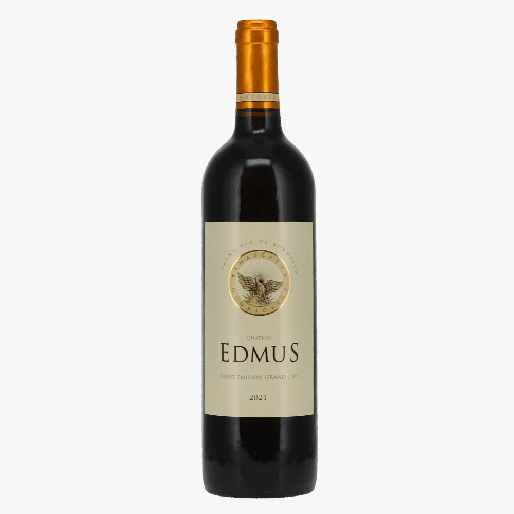 Chateau Edmus Saint Emillion Grand Cru, kosher wine bottle