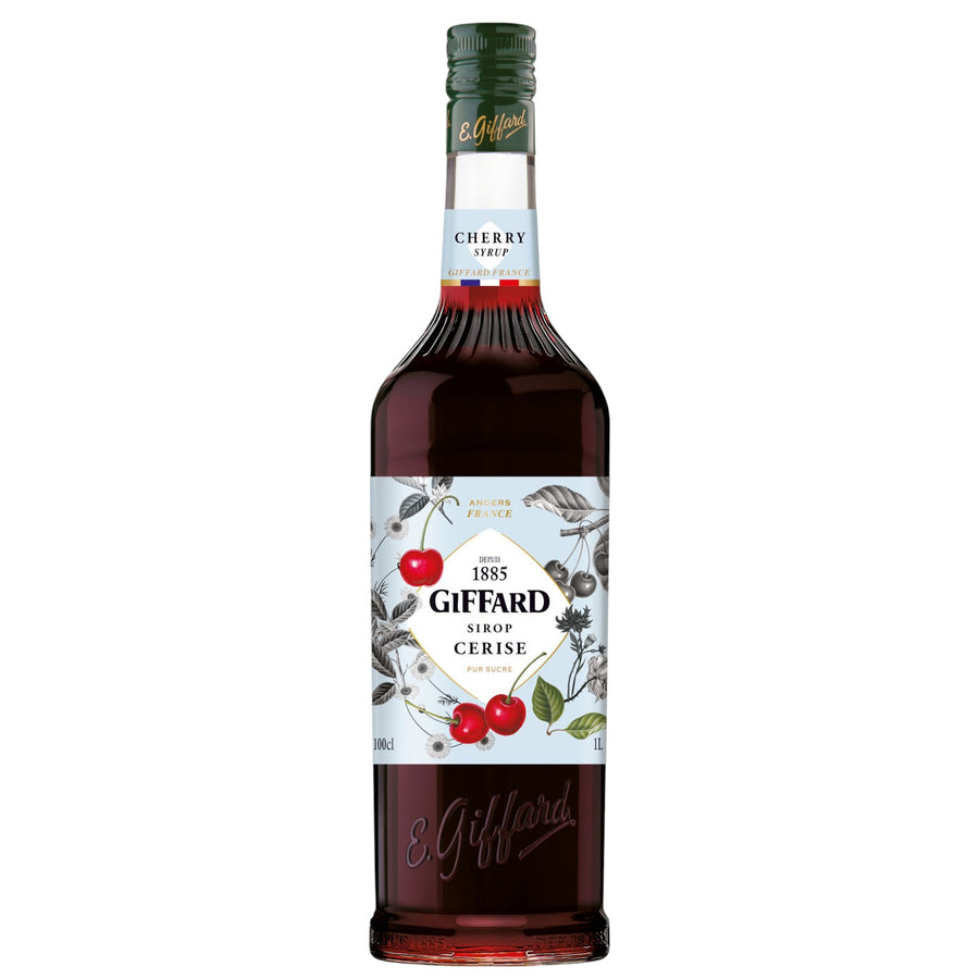 Bottle of 1885 cherry syrup - E.giifard fruit syrup kosher