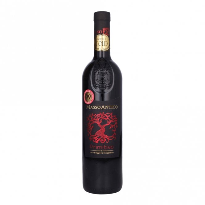 Beautiful bottle of Masso Antico Primitivo, a dry red kosher wine