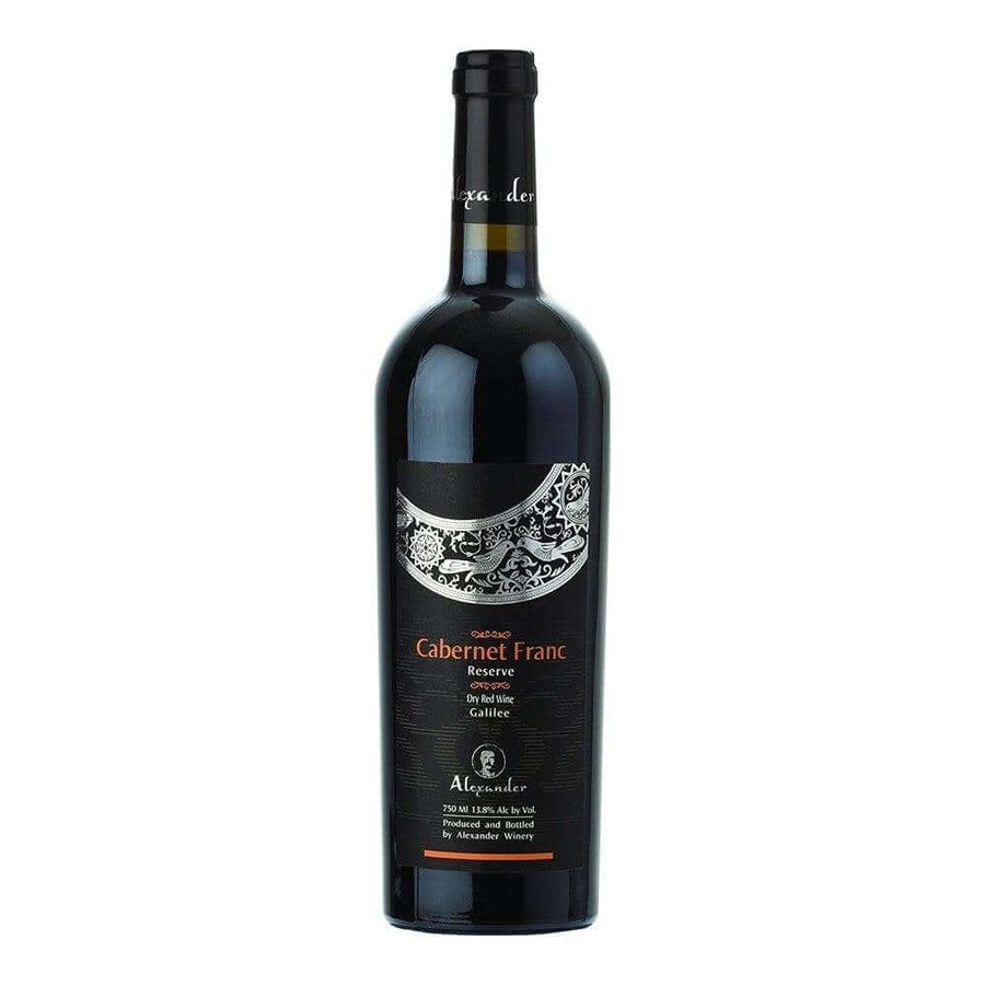 Alexander Reserve Cabernet Franc. The perfect French oak wine. Kosher Wine. Dry Red Wine. Galilee Winery. Kosher Wine gift.