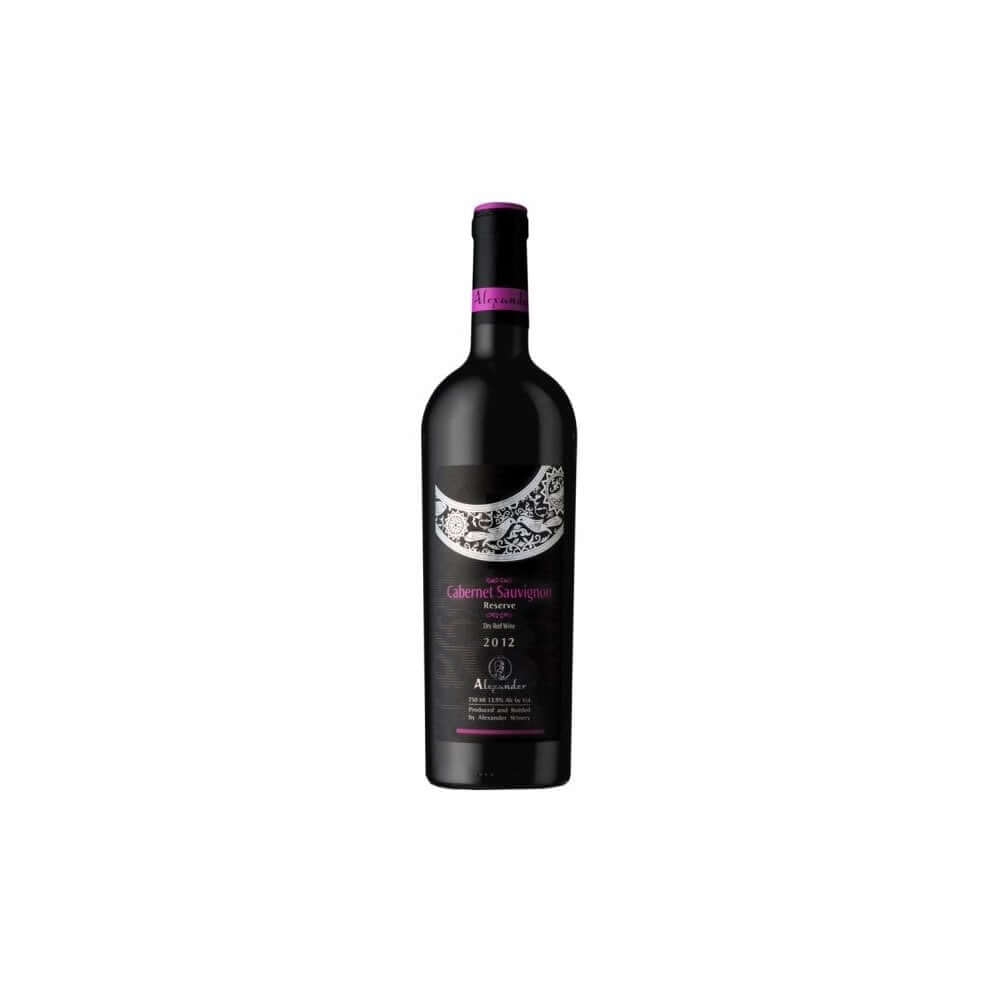 Alexander Reserve Cabernet Sauvignon. ALEXANDER THE GREAT kosher Wine. Israeli Wine. Dry red wine.