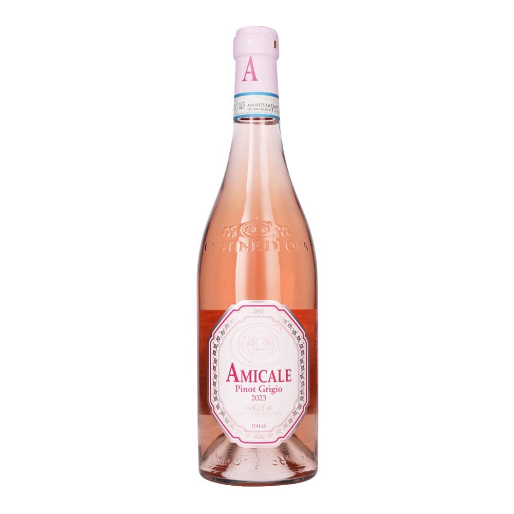 Amicale Pinot Grigio 2023 Amicale Pinot Grigio Rosé 2023: A vibrant Italian wine. Dry pink wine. Kosher wine from Areles Kosher Wines and Spirits.