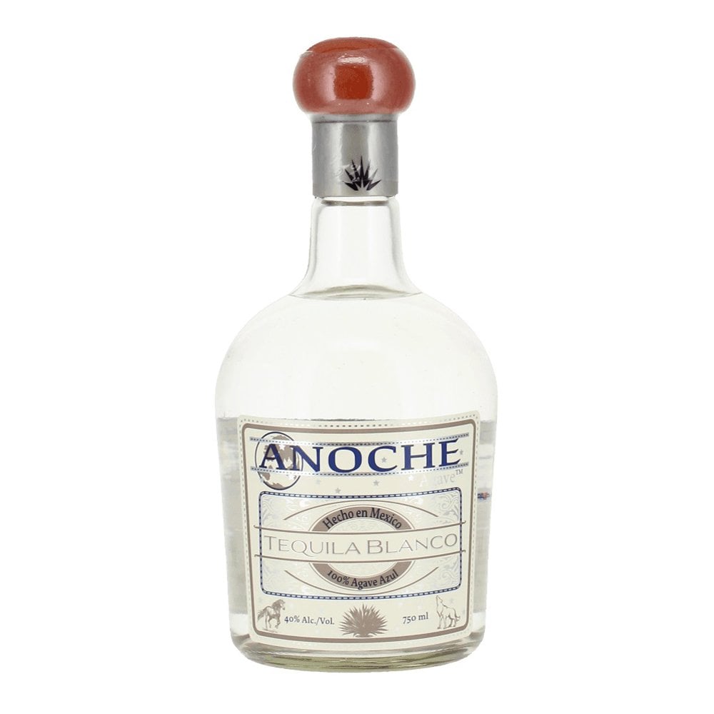 Bottle of Mexican Tequila - Anoche Blanco at Areles Kosher wines and spirits. Kosher Tequila.
