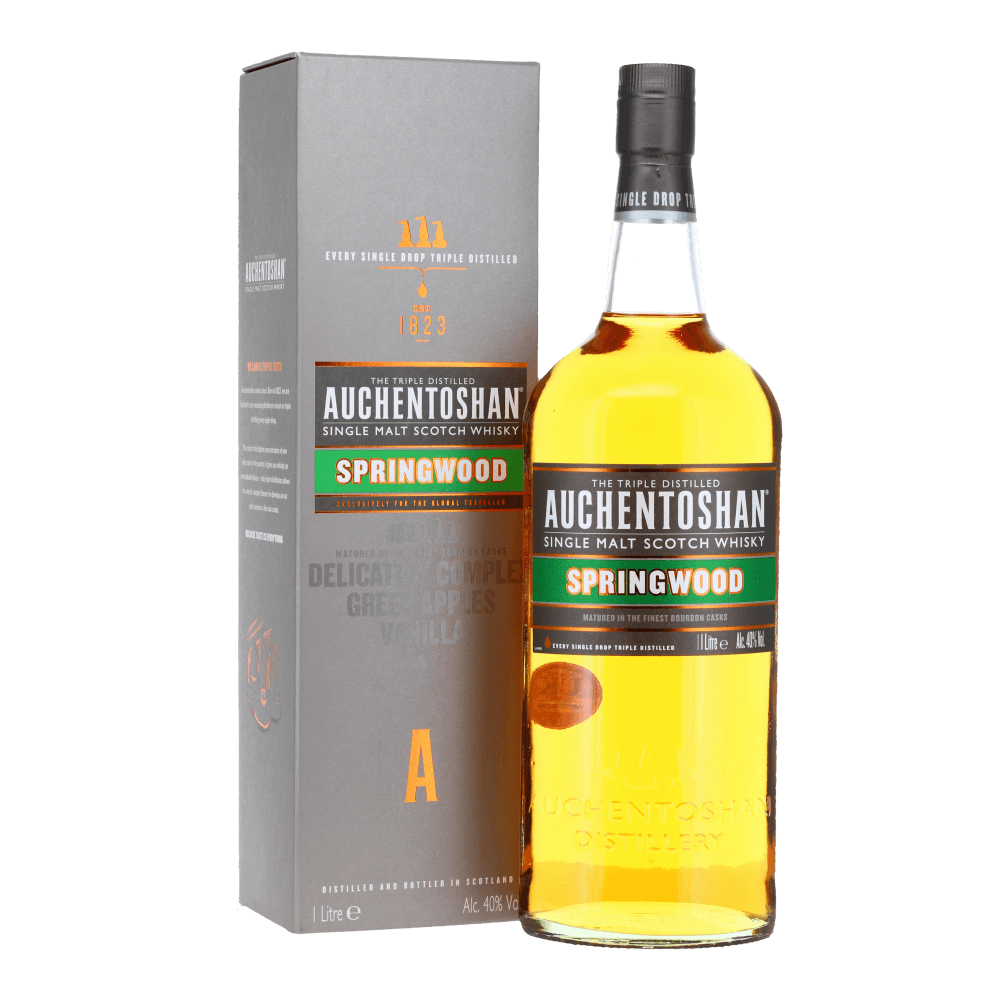 Auchentoshan Springwood kosher whiskey from Areles kosher wines and spirits.