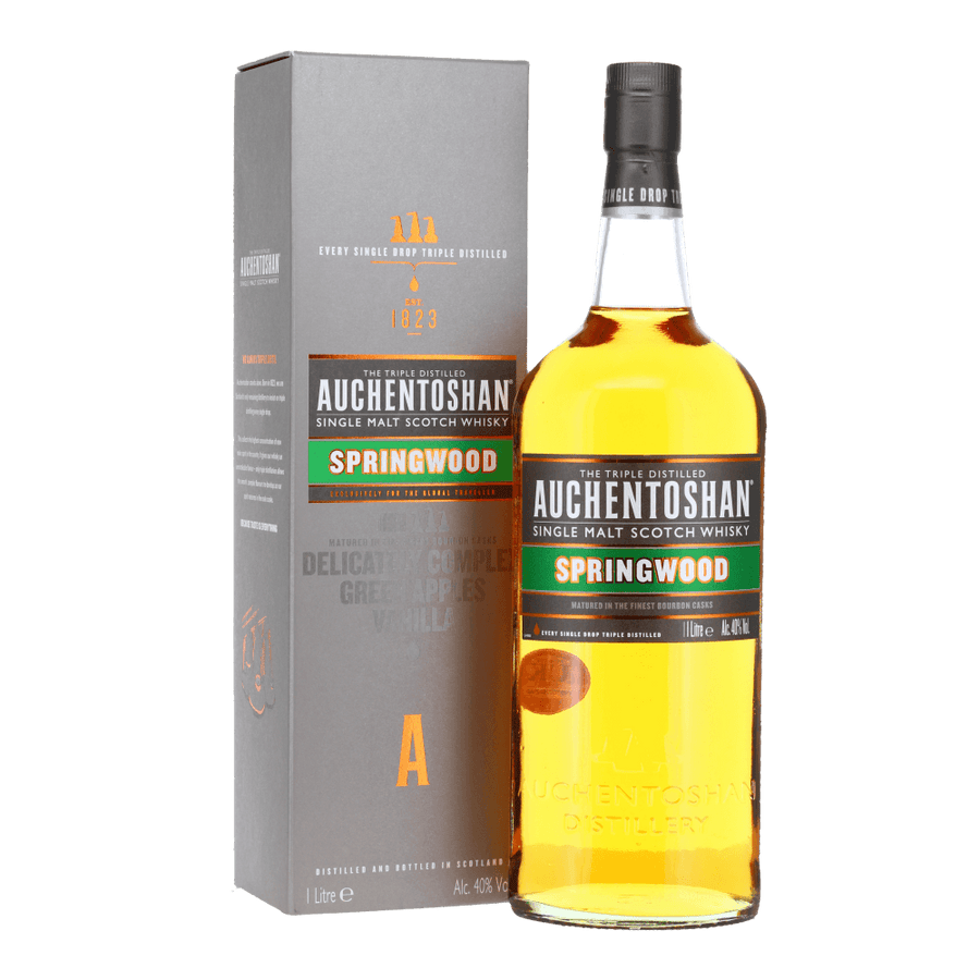 Auchentoshan Springwood kosher whiskey from Areles kosher wines and spirits.