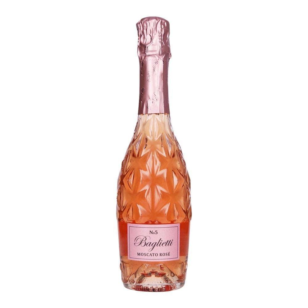 Baglietti Moscato Rosé, kosher wine for presents, Italian semi-sweet wine, beautiful wine gift, pretty wine bottle for celebrations at Areles kosher wines and spirits.