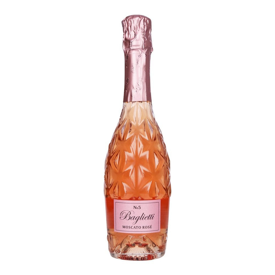 Baglietti Moscato Rosé, kosher wine for presents, Italian semi-sweet wine, beautiful wine gift, pretty wine bottle for celebrations at Areles kosher wines and spirits.