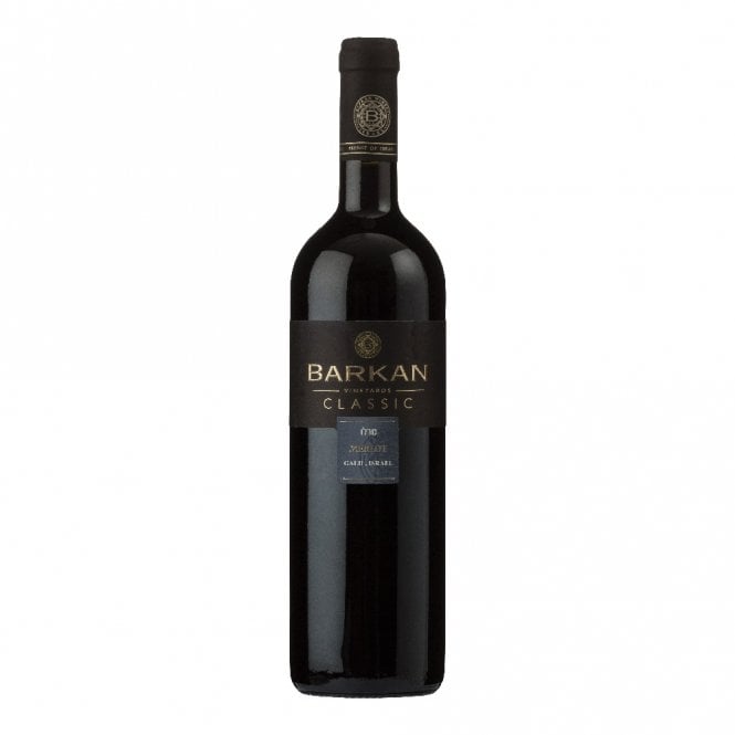 Barkan classic merlot kosher wine. Israeli dry wine.