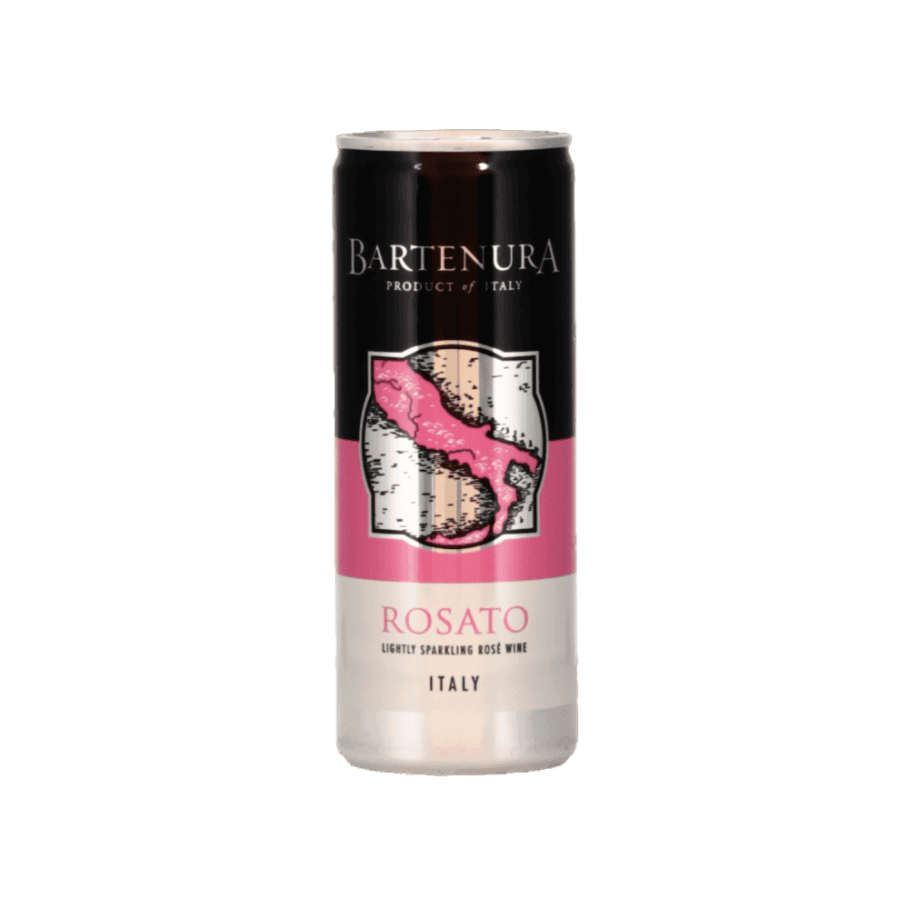 Bartenura Rosato Can - Kosher rose wine.