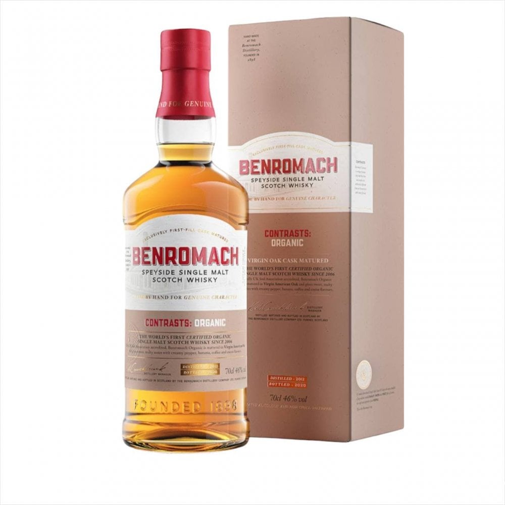 Benromach Organic 2012 - Bottled 2020. Single malt kosher whiskey.