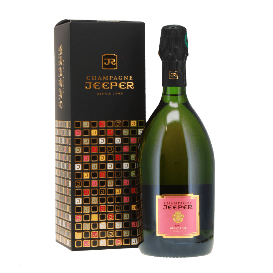Champagne Jeeper Brut Grand Rose kosher wine