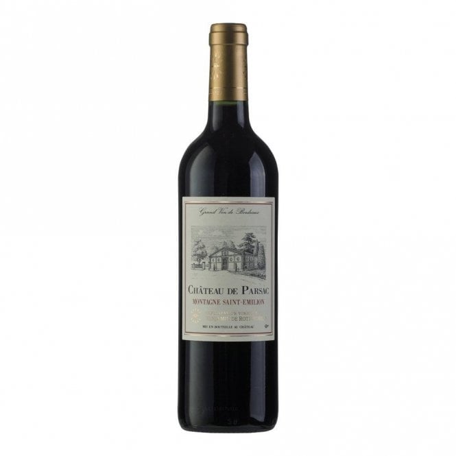 Chateau De Parsac dry red kosher wine.
