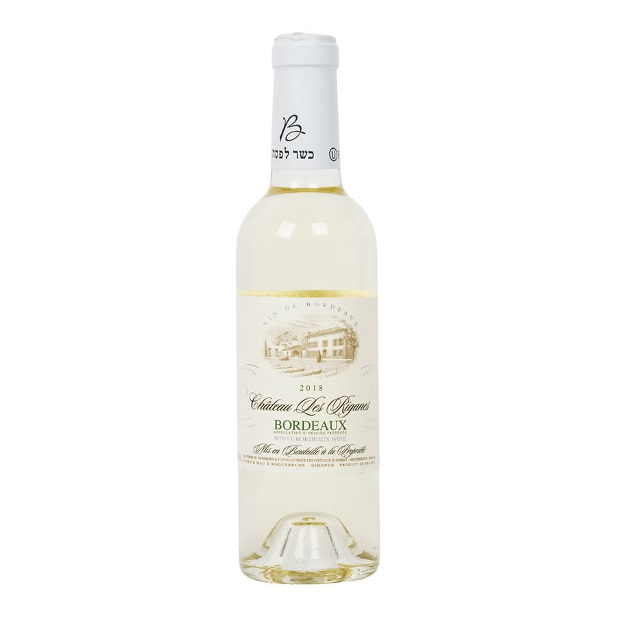 Chateau Les Riganes Blanc - Half Bottle. Dry white kosher wine.