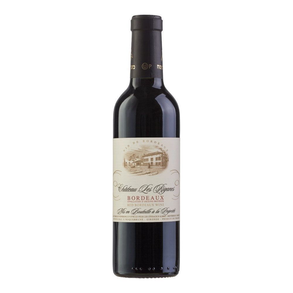 Chateau Les Riganes Mevushal - Half Size. Dry red wine.