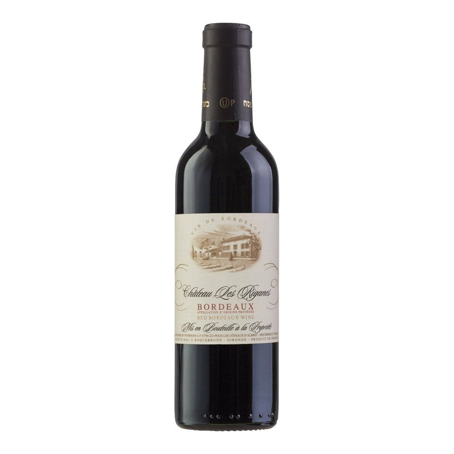 Chateau Les Riganes Mevushal - Half Size. Dry red wine.