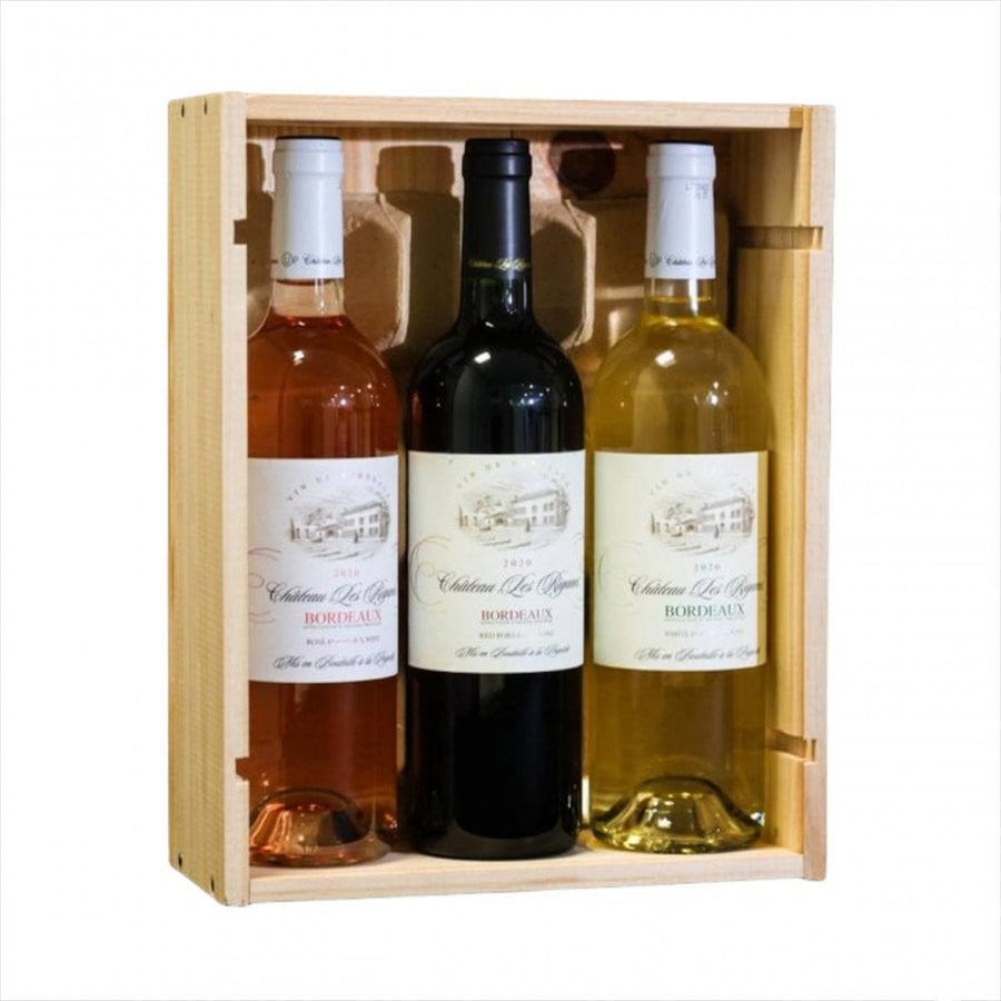 Chateau Les Riganes Trio Gift Pack. Kosher wine gift pack.