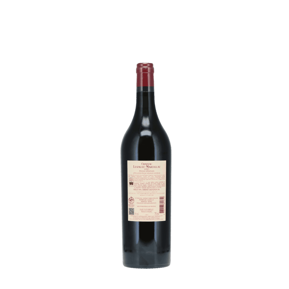 Chateau Lespault Martillac 2021. Dry French wine.