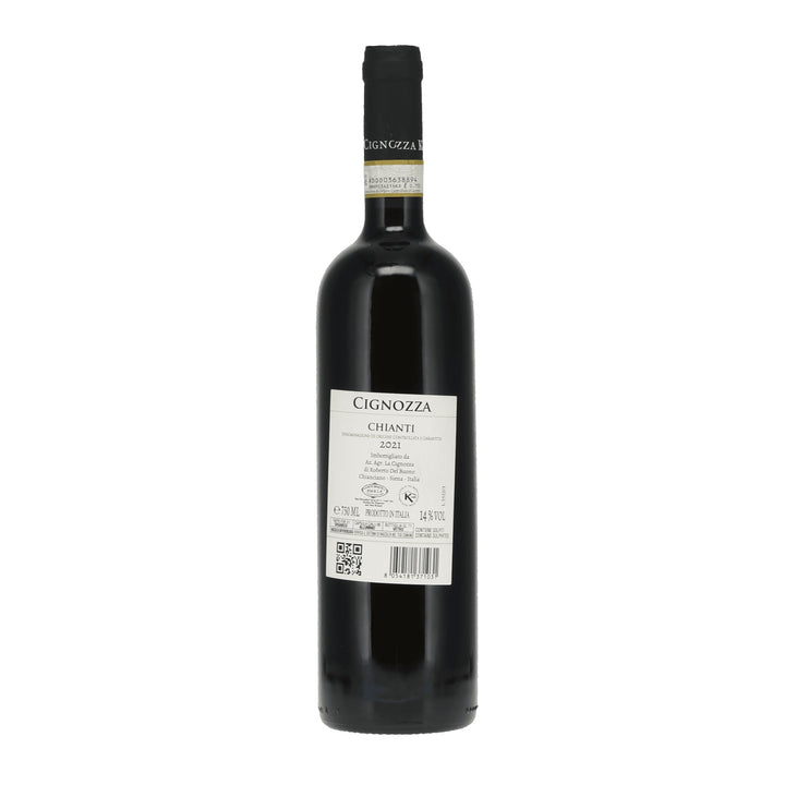 Cignozza Chianti 2021. Dry red kosher wine at Areles Kosher Wines and Spirits.