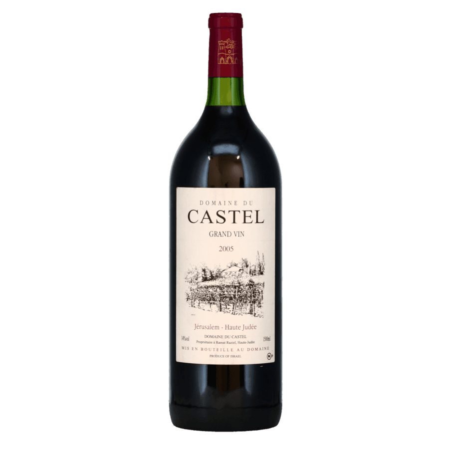 Bottle of Domaine du Castel Grand Vin 2005 Magnum kosher red wine from Jerusalem, Haute Judée