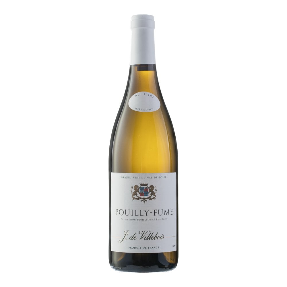 A premium bottle of Domaine Joost De Villebois Pouilly Fume - white kosher wine.