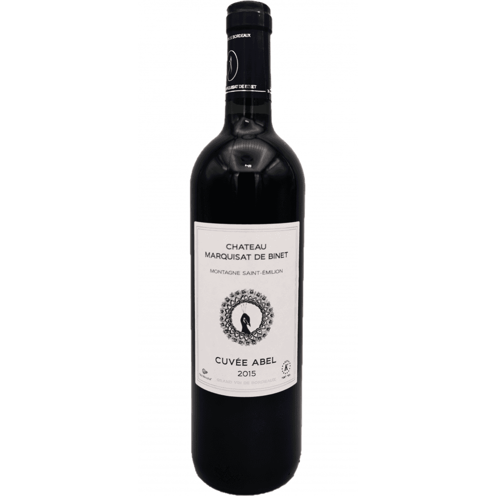Chateau Marquisat de Binet Cuvée Abel 2015 Montagne Saint-Émilion. Kosher wine.