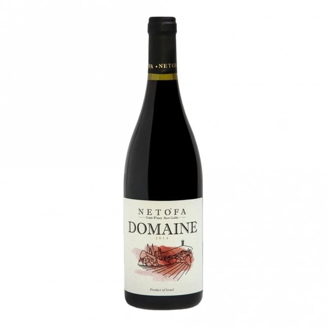 Bottle of Domaine Netofa Red Magnum - a dry red kosher wine from Israel.