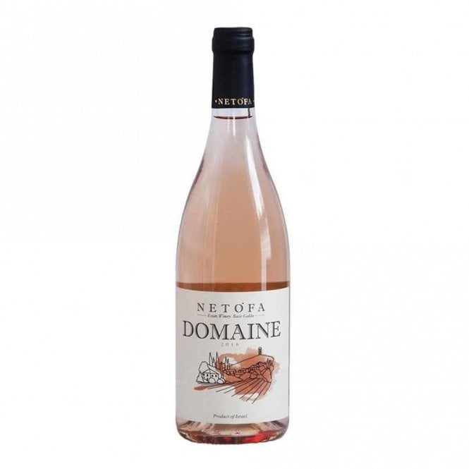 A vibrant bottle of Domaine Netofa Rosé - a kosher rosé from Israel.