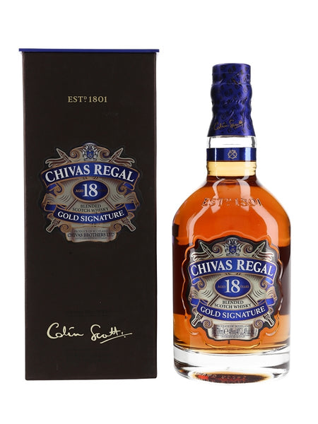 Chivas Regal 18 Year Old Bottled 2016 - Gold Signature – Areles