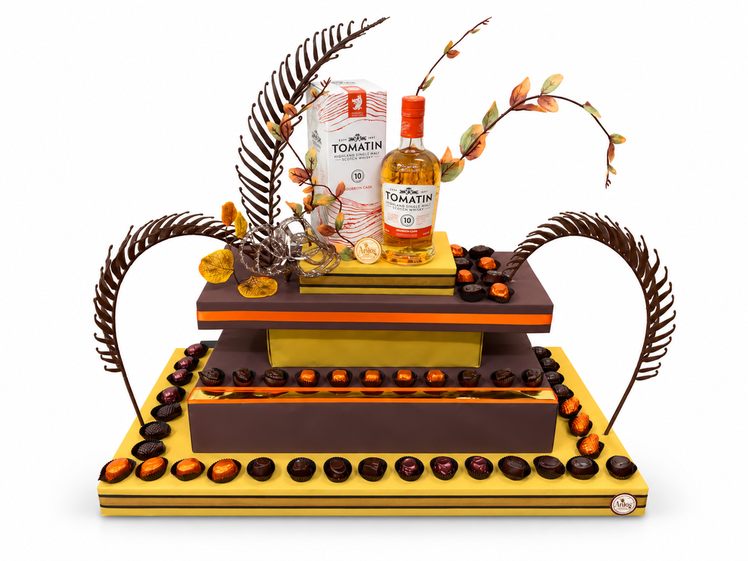 Tomatin 10 Year Old Whisky &amp; Chocolate Gift Arrangement