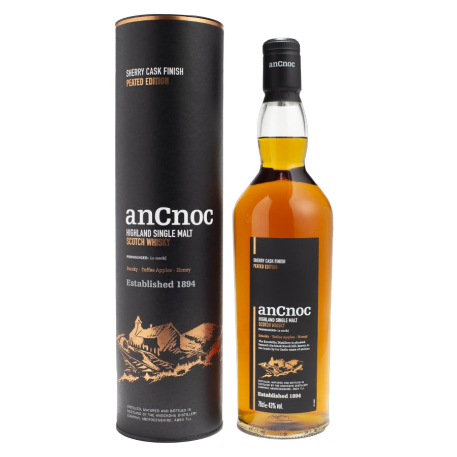 anCnoc Highland single mat notch whisky - smokey kosher whisky 