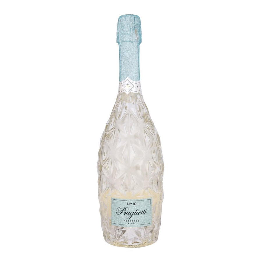 Bottle of Baglietti Prosecco D.O.C N.10 kosher Italian wine. 