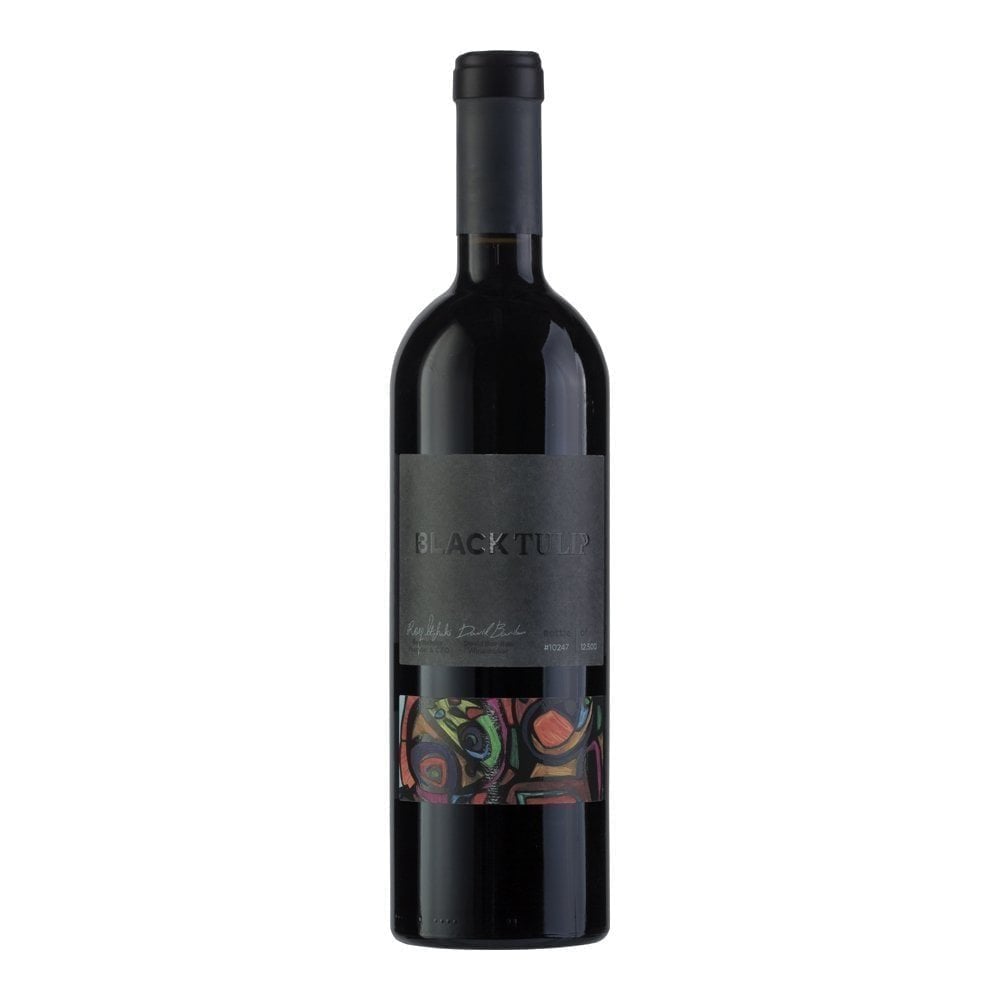 Black tulip kosher wine - dry red wine. 