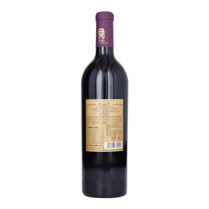 Bottle of Chateau La France Cuvee Grand Reserve a kosher red wine