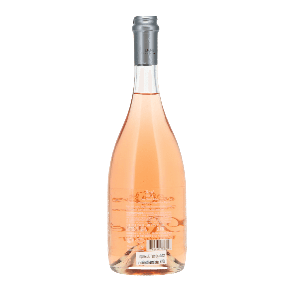 Back of Contessa Collection Rosé Veneto I.G.T. 2024, kosher wine bottle
