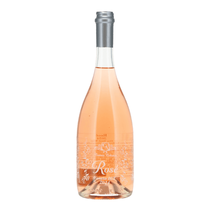 Bottle of Contessa Collection Rosé Veneto I.G.T. 2024 - a kosher rosé in salmon pink. 