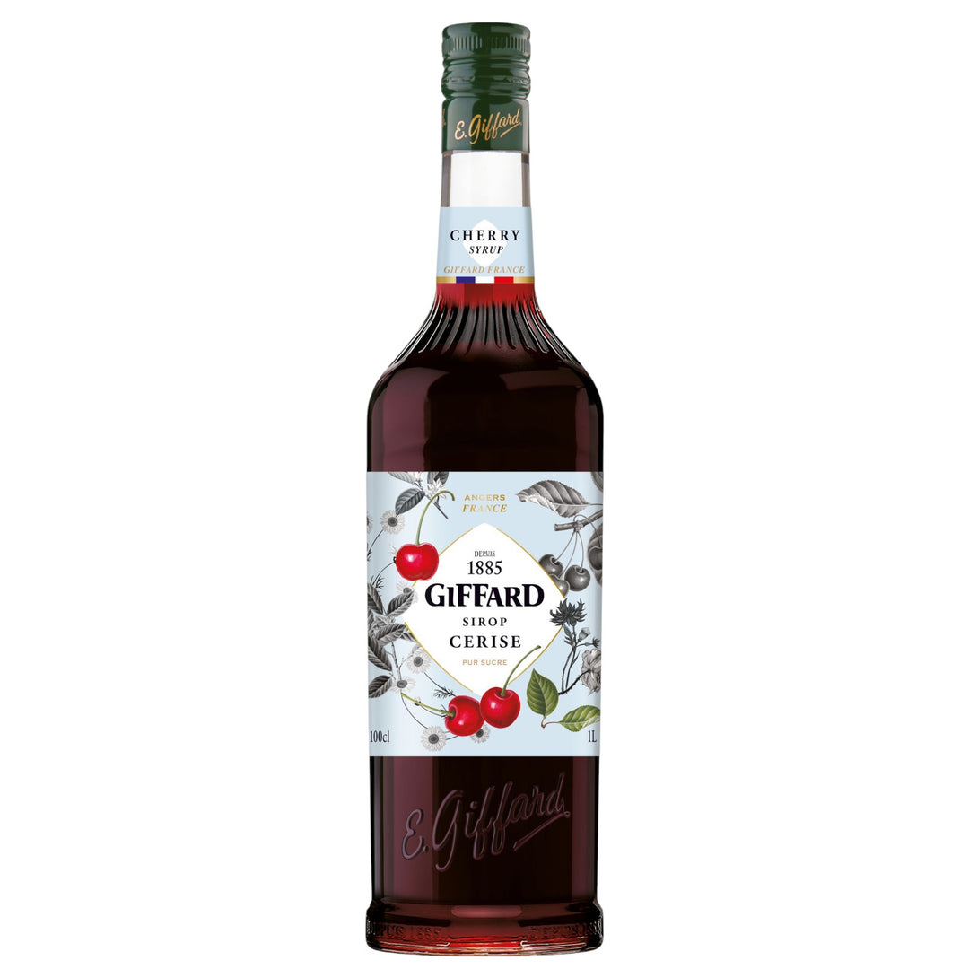 Bottle of 1885 cherry syrup - E.giifard fruit syrup kosher  