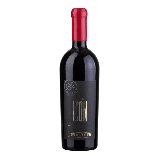 A bottle of Jezreel Icon reserve from the Jezreel valley winery 