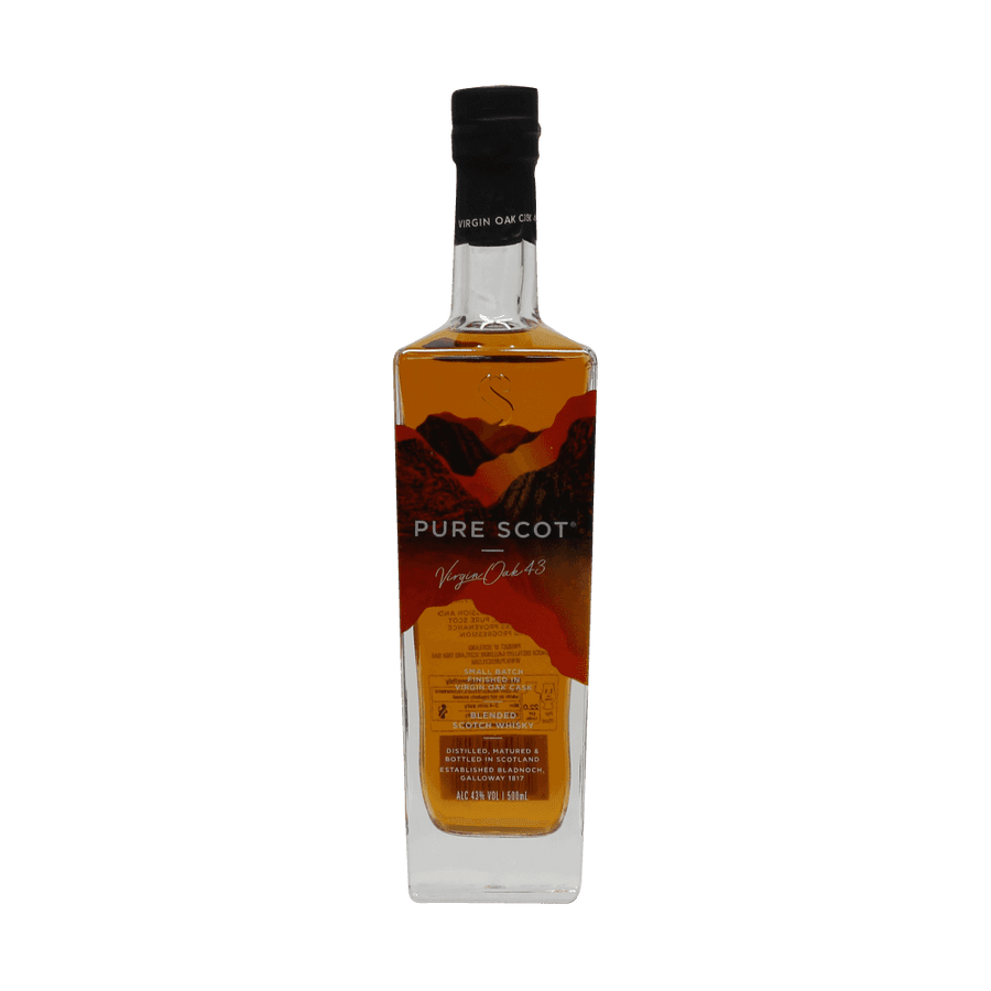 Bottle of Pure Scot Virgin Oak 43 - a blended scotch whisky