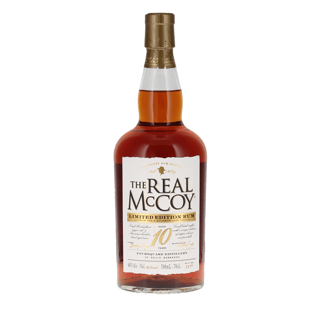 Bottle of the Real Mccoy limited edition rum aged 10 years 