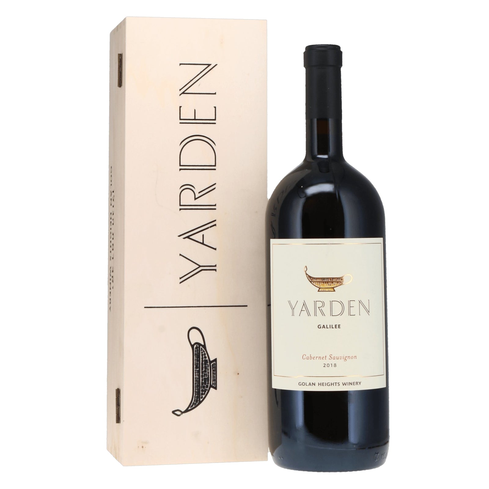 A bottle of Yarden Gailee cabernet sauvignon 2018 from the Golan Heights Winery. 