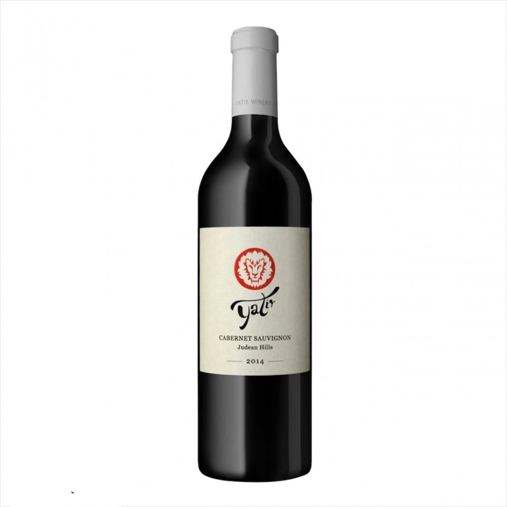 A kosher wine bottle of Yatir cabernet sauvignon in the Judean Hills - 2014 