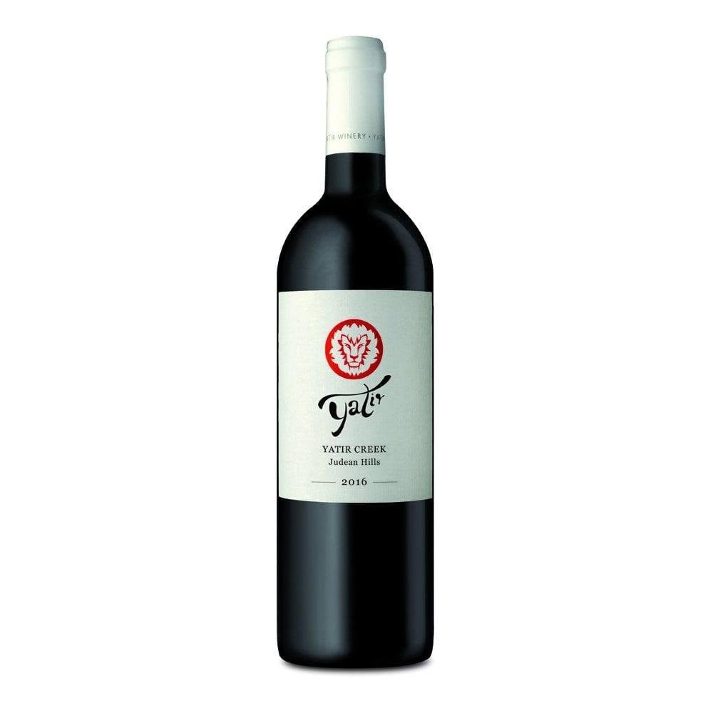 A bottle of Yatir kosher wine by Yatir Creek winery made in the Judean Hills. 