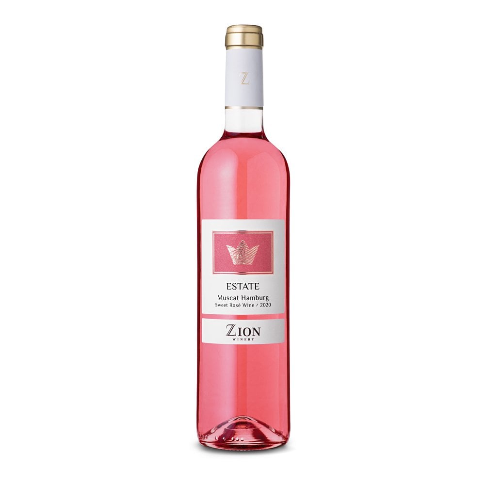 Zion estate muscat Hamburg - Kosher Sweet Rosé Wine 