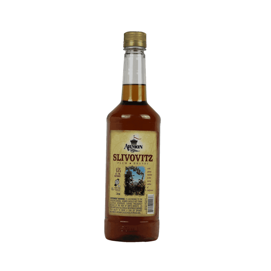  Armon Slivovitz plum brandy - Plastic Bottle 750ml. Kosher brandy at Areles kosher wines and Spirits. 