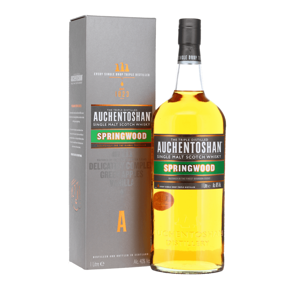 Auchentoshan Springwood kosher whiskey from Areles kosher wines and spirits. 