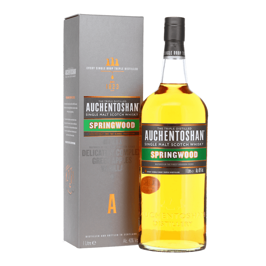 Auchentoshan Springwood kosher whiskey from Areles kosher wines and spirits. 