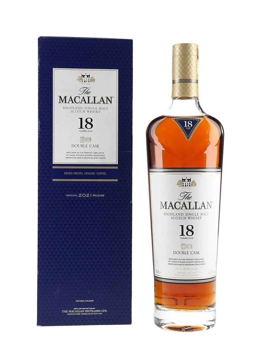 Macallan 18 Year Old Double Cask - Annual 2021 Release - Damaged box