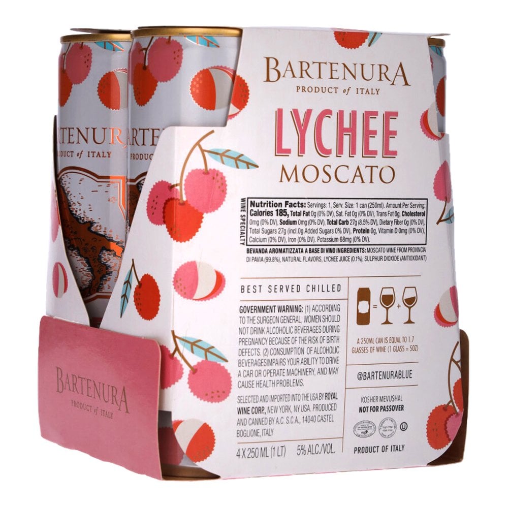 Bartenura Lychee Can - Pack Of 4